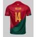 Portugal William Carvalho #14 Replika Hemma matchkläder VM 2022 Korta ärmar